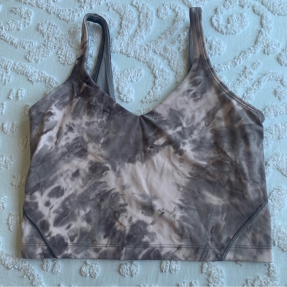 lululemon athletica Tops - Women’s 6 LULULEMON Align Cropped Tank Diamond Dye Mink Bery Lunar Rock Shadow